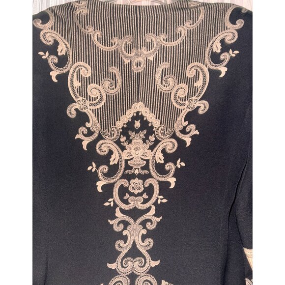 Escada Margaretha Ley Black faux Lace look Button-Up Blazer Jacket - Picture 7 of 11